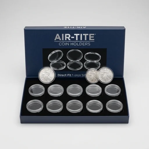 Air-Tite Coin Capsules Direct Fit Set